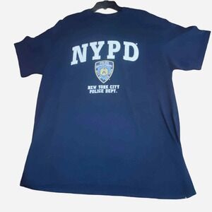 Official NYPD Blue T Shirt Size XL Navy